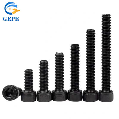 DIN912 Nuts And Bolts Black Hexagon Socket Screw Alloy Hexagon Socket Head Cap Screw Hex Bolt