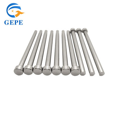 SKD61 Full Hard Flat Ejector Pin , Punch Ejector Pins Hardened Nitriding Mould Support Pin