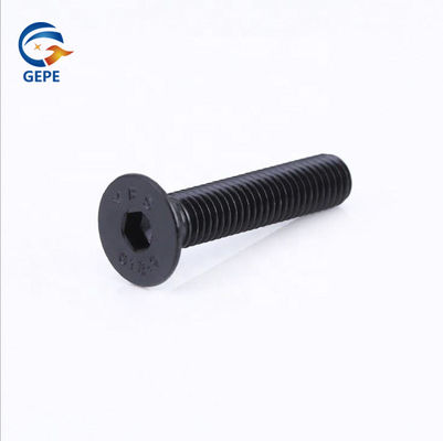 DIN7991 Flat Head Hex Socket Screw Black Oxide Grade 10.9 Steel