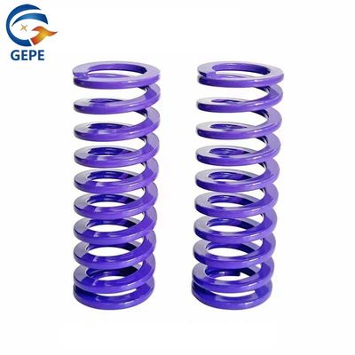 GEPE 55CrSi Purple Coil Compression Springs , High Strength Flat Rectangular Spring