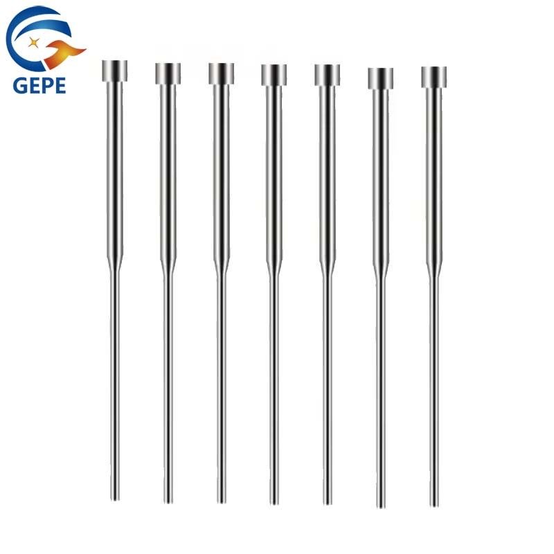 Precision Mold Ejector Pin Double Section / Straight Ejector Pin High Temperature Resistant