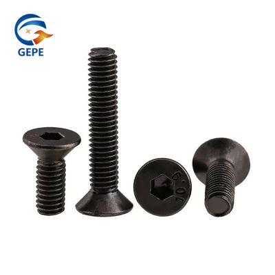 DIN7991 Flat Head Hex Socket Screw Black Oxide Grade 10.9 Steel